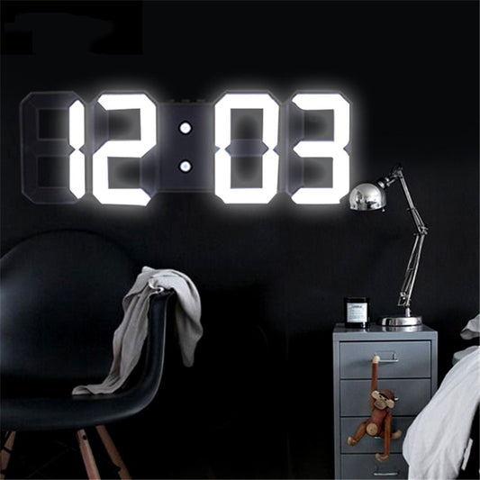 3D LED Digital Wall Clock