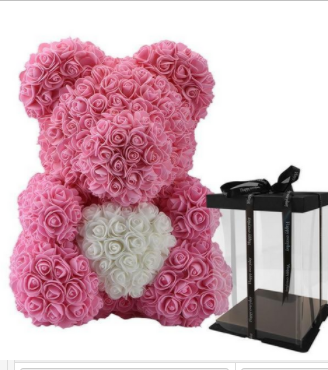 40cm Flower Rose Teddy Bear