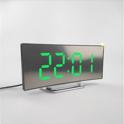 Digital LED Display Alarm Clock with 2 USB Output Ports