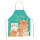 Cute Cat Print Cooking Kitchen Apron