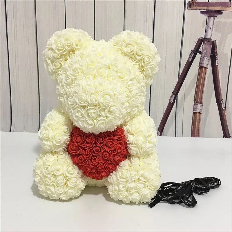 40cm Flower Rose Teddy Bear