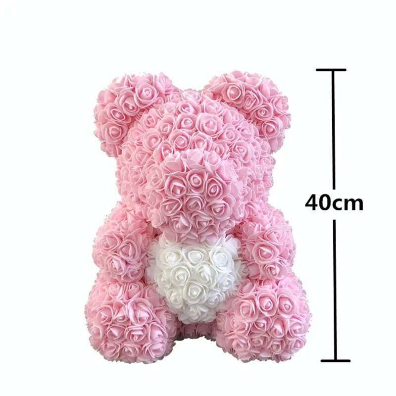 40cm Flower Rose Teddy Bear