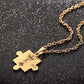 King and Queen Puzzle Necklace Set