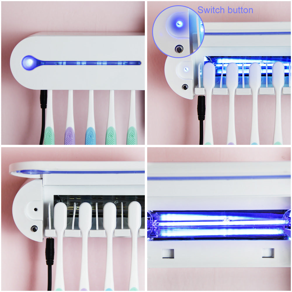 Toothbrush Sterilizer & Toothpaste Dispenser