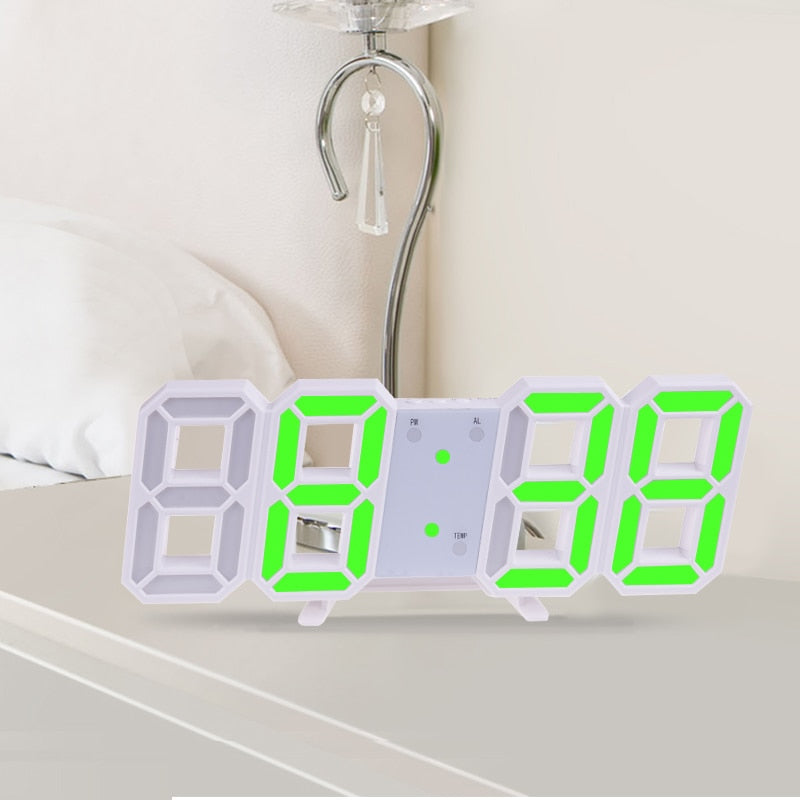 3D LED Digital Wall Clock