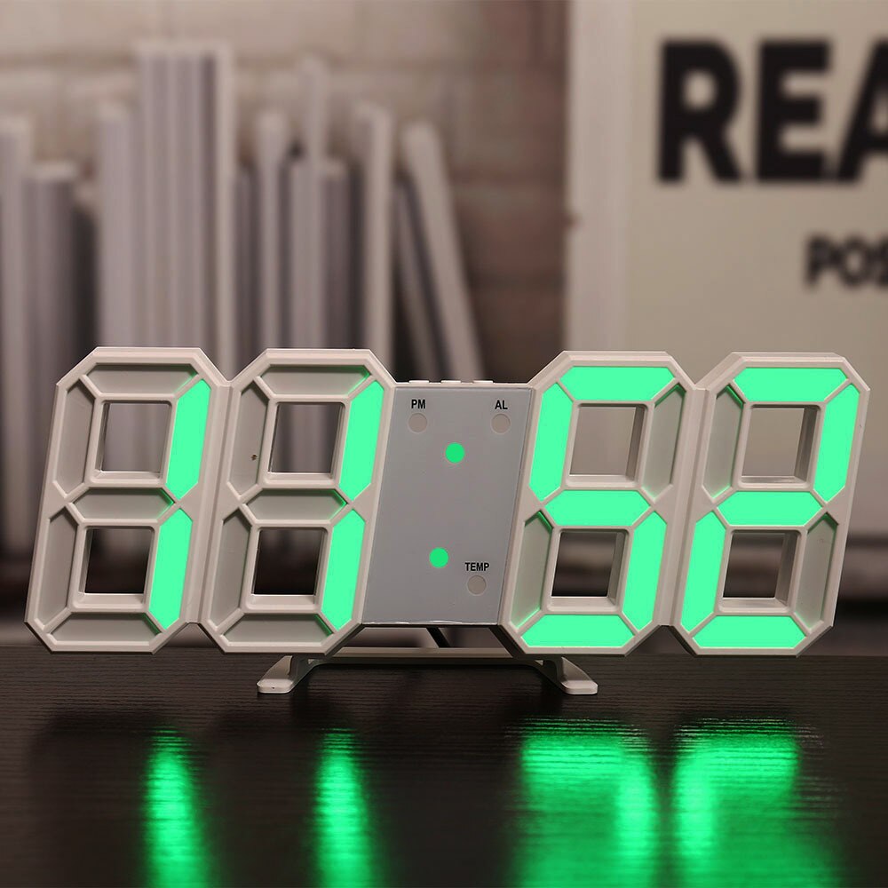 3D LED Digital Wall Clock